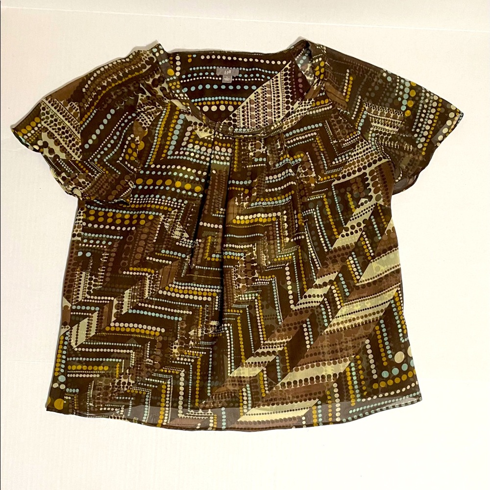 J Jill Top - 2 layered top/blouse - short sleeves